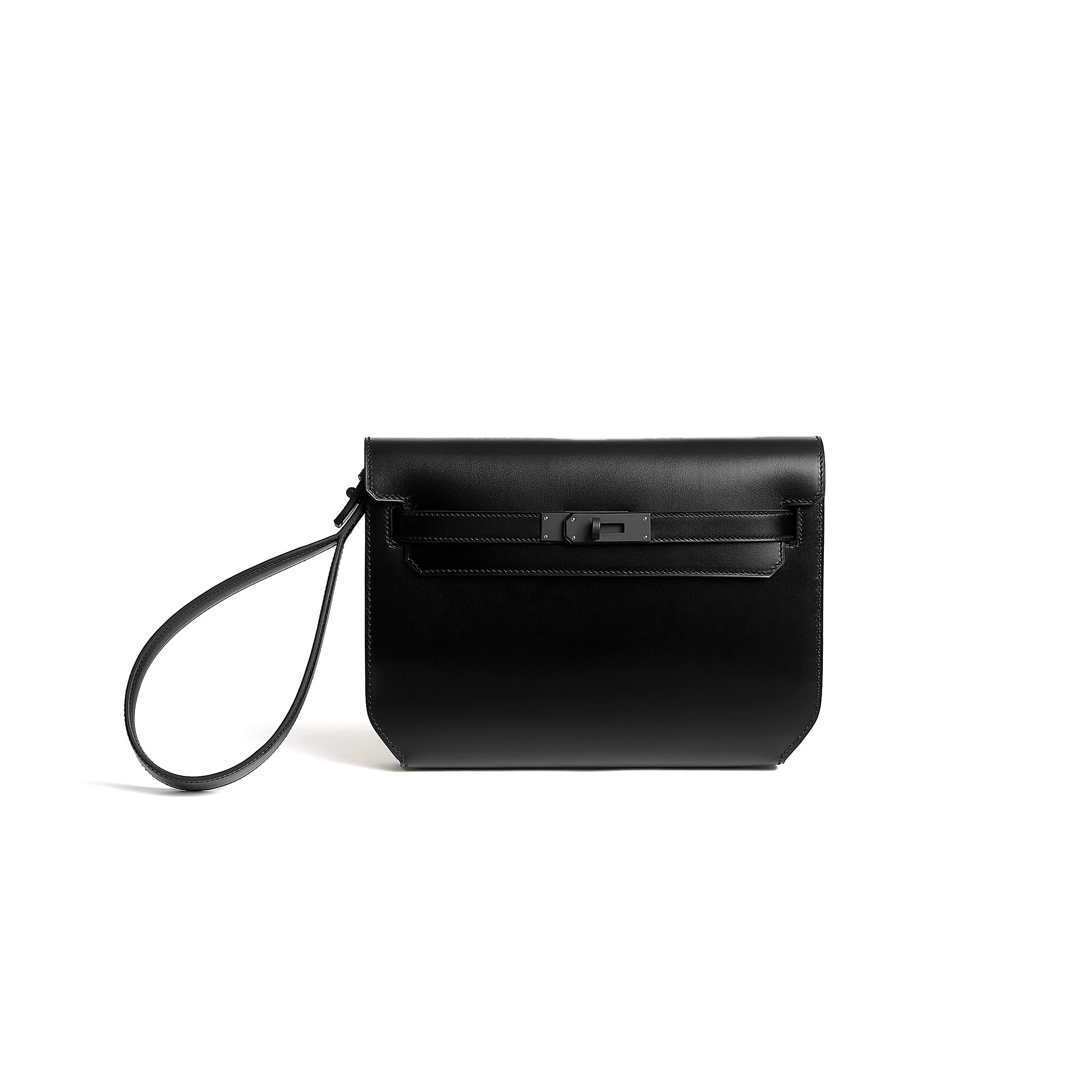 H**me5 kelly depeches 25 monochrome pouch box black pvd h084870ch89 (25*20*4cm)